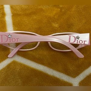 Pink Dior glasses frames